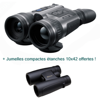 PULSAR MERGER XT50 LRF - Jumelles de vision thermique avec télémètre laser intégré + Jumelles 10x42 offertes !
